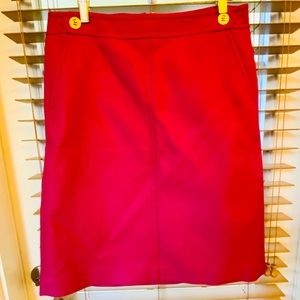 NWT size 8 Talbots Fuchshia Pencil Skirt